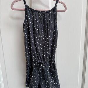Cat & Jack 3T Gray & White Dot Girls Cami Sleeveless Romper